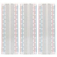 MCIGICM 3pcs Breadboard 830 Point Solderless Prototype PCB Board Kit Protoboard MB-102 for Arduino DIY Electronics kit