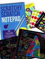 Purple Ladybug Rainbow Scratch Paper Art Kit for Kids: 20 Big Sheets of Rainbow Scratch Off Paper in a Notepad +2 Wooden Stylus! Great Gift for Girls, Boys & Teens, Airplane or Car Travel Activities!