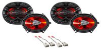 Boss 5x7 Front+Rear Factory Speaker Replacement Kit for 1999-2003 Ford F-150