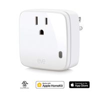 Eve Energy - Smart Plug & Power Meter with built-in schedules, switch a connected lamp or device on & off, voice control, no bridge necessary, Bluetooth Low Energy (Apple HomeKit)