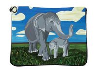 Elephant Folding Folio Tablet Case Cover with Strap - 10 " From My Original Painting, Support Wildlife Conservation - Read How
