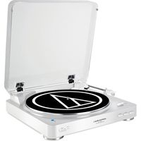 Audio-Technica Wireless Belt-Drive Stereo Turntable with Vinyl Record Cleaner Kit, White