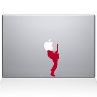 The Decal Guru Guitar Hero MacBook Decal Vinyl Sticker - 15" MacBook Pro (2015 & Older) - Red (1075-MAC-15P-DR)