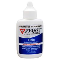 ZYMOX Ear Solution | The Only No Pre-Clean Once -a-Day Dog and Cat Ear Solution | Natural Enzyme Formula | Veterinarian Recommended | Patented Enzyme Formula | Contains Hydrocortisone for Comfort