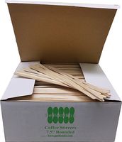Perfect Stix Wooden Coffee Stirrer Stick, 7-1/2" Length (Pack of 100)