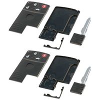 Key Fob Keyless Entry Remote Shell Case & Pad fits Mazda RX-8 MX-5 Miata Smart Card 2006 2007 2008 2009 2010 2011 (BGBX1T458SKE11A01), Set of 2