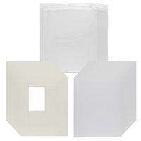 Pack of 25 16x20 Picture Mats Pre Cut for 11x14 Photos or Art, Cream Core Bevel, Set Includes Backing Board & Sealed Bags - Cream