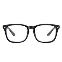 Letsgoo Blue Light Blocking Glasses Square Frame- Sleep Better, Reduce Eyestrain & Fatigue When Gaming, Tablet/Phone Reading, TV (Black)