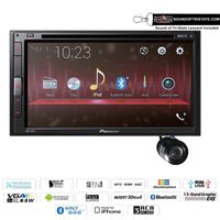 Pioneer AVH-310EX 6.8" Multimedia DVD Receiver with Backup Camera with Sound of Tri-State Lanyard Bundle
