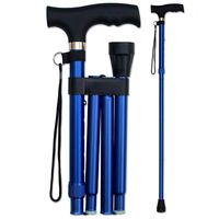 Adjustable Folding Walking Cane, Collapsible Walking Stick with Non-Slip Handle Blue 2019 Folding Walking Cane blue