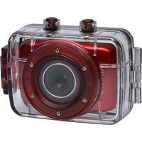 Vivitar DVR781HD HD Waterproof Action Video Camera Camcorder (Red) with Helmet & Bike Mounts