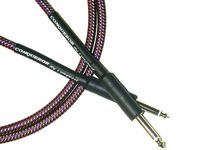 Conquest Sound CIC6-15 Hi Definition 6-Foot 1/4-Inch Guitar/Instrument Cable Woven Jacket - Plaid