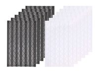 Penta Angel 12 Sheets 2 Colors Photo Corner Stickers Holder Protectors Self Adhesive Photo Mounting Corner Stickers Picture Corners for DIY Scrapbooking Photo Album Personal Journals (Black and White)