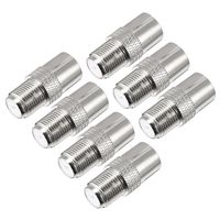 uxcell 7 Pcs Silver Tone BSP F Female To PAL Female Jack RF Coaxial Adapter Connector