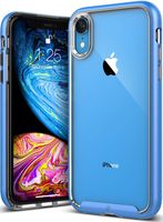 Caseology Skyfall for iPhone XR Case (2018) - Clear Back & Slim Fit - Blue
