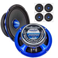 2 Pair Audiopipe APMB-628PM 6" Slim Mid Full Range Loud Car Audio Speaker Bullet 4 Ohm 800W
