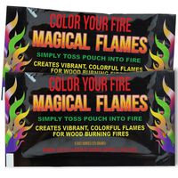 Evergreen Research Magical Flames: Creates Vibrant, Colorful Flames for Wood Burning Fires! (10)