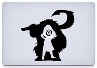 Moana and Maui Macbook Decal