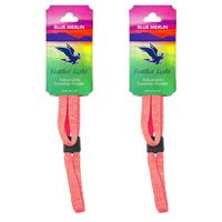 Blue Merlin Universal Fit Kids Glasses Strap | Adjustable Eyeglasses and Sunglasses Childrens Eyewear Retainer | Comfortable, Waterproof, Durable | Made in The USA | 2 Pack, Pink