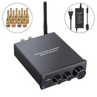Proster Bluetooth 4.2 Stereo Audio Amplifier AptX Low Latency 2 Channel Home Receiver Mini Hi-Fi Class D Amp Digital Power Amplifier 50W+50W for Passive Speakers with Bass and Treble Control