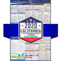 2020 Spanish California State and Federal Labor Laws Poster - OSHA Workplace Compliant 24" x 36" - All in One Required Posting - Laminated - En Español