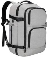 Dinictis 40L Flight Approved Carry on Travel Backpack, Weekender Bag - Grey