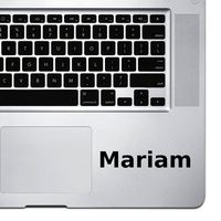 (2X) StickAny Palm Series Mariam Sticker for MacBook Pro, Chromebook, and Laptops (Black)