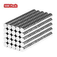 Boom Boom Smallest 1/16 x 1/32 Round Disc Magnets - Tiny Holder Fastener for Magnetic Miniatures Wargaming Warhammer 40k Scrapbooking (500 Pack)