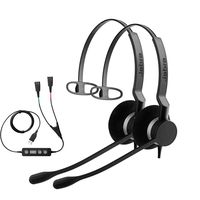 Jabra Soft Phone/PC USB Training Supervisory Kit, w/ Two Jabra Biz 2300 Mono QD Headsets