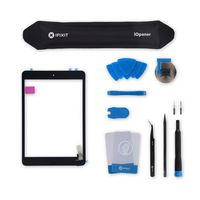 Screen Digitizer Compatible with iPad Mini 1/2 - Fix Kit - Black