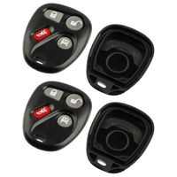 Key Fob Keyless Entry Remote Shell Case & Pad fits Chevy 2003-2007 Express / GMC 2003-2007 Savana