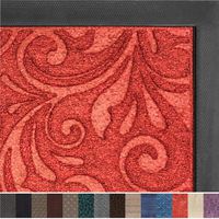 Gorilla Grip Original Durable Rubber Door Mat, 29 x 17, Heavy Duty Doormat, Indoor Outdoor, Waterproof, Easy Clean, Low-Profile Autumn Mats for Entry and High Traffic Areas, Vintage Wine