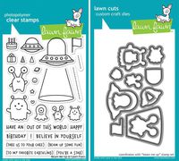 Lawn Fawn Beam Me Up Clear Stamp and Coordinating Die Set - 2 Piece Bundle (LF1597, LF1598)