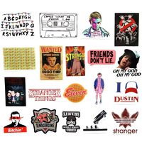 Laptops Sticker,Stranger Things Stickers for Water Bottles.19 PCS Waterproof Vinyl Decal Sticker for Phone,Computer,Hydro Flasks,Cars,Bicycles,Mac Book. (Colorful)