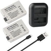 ARyee LP-E8 Camera Battery Compatible with Canon EOS 600D 550D 650D 700D Kiss X4 X5 X6 Digital Camera Canon Rebel T3i T2i T4i T5i, Dual Charger and 2-Pack Battery Set