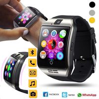 Smart Watch,Vanvler 2018 Q18 Blue/Tooth Smart Watch GSM Camera TF Card Phone Wrist Watch for Android & iOS (Black)