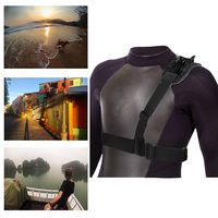 Navitech Adjustable Shoulder Body Strap Harness Mount Holder Compatible with The EKEN H9R 4K Action Camera | Eken H9EE 4GEE Action Cam |eecoo Action Camera Pro 4K