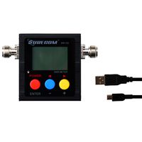 Surecom Gam3Gear SW-102S SO239 Connector Digital VHF UHF 125-525Mhz Power & SWR Meter with Ground Plate