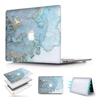 PapyHall Newest Veined Marble Pattern Protector Case Only Compatible 2012/2013/2014/2015 MacBook Pro 13 inch with Retina Display (NO CD-ROM Drive) Model: A1425/A1502 Marble 1