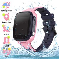 Waterproof Kids Smartwatch Phone - Girls Boys LBS Tracker Smart Watch with Voice Chat SOS Camera Games Alarm Clock Outdoor Activities Wrist Watches Brithday Toys Student Back to School Gifts (Pink)