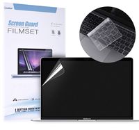 CaseBuy 2-in-1 Matte Screen Protector Compatible MacBook Pro 13 Inch 2018/2017/2016 Touch Bar & Ultra Thin Keyboard Cover for MacBook Pro 13 Inch TouchBar A1706 A1989 Protective Skin