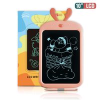 Jonzoo 10 inch LCD Writing Tablet,,Cute Fawn Ears Electronic Writing &Drawing Board Doodle Board, 10" Handwriting Paper Drawing Tablet Gift for Kids and Adults at Home,School and Office (Orange)