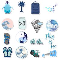 VSCO Vinyl Stickers Hydro Flask Stickers Laptop Decals 50 Pcs, Waterproof,Aesthetic,Trendy - VSCO Girl Essential Stuff for Water Bottles Stickers Suitable for Photo Sharing, Swimming,Outdoor
