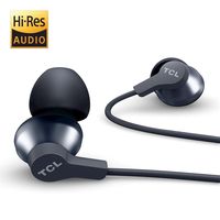 TCL Elit100 in-Ear Earbuds Hi-Res Wired Noise Isolating Headphones with Built-in Mic - Cement Gray