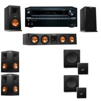 Klipsch RP-160M-E Monitor Speaker 5.2 SW-112 Onkyo TX-NR646