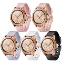 QINICHEN Compatible for Samsung Galaxy Watch 42mm Bands, Samsung Galaxy Watch Active 40mm (5 Pack A, Large(6.5"-8.5"))