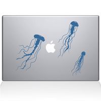 The Decal Guru Jellyfish MacBook Decal Vinyl Sticker - 13" MacBook Air - Light Blue (1108-MAC-13A-LB)