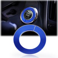 Xotic Tech Engine Start Stop Push Button Knob Switch Decor Trim Ring for Infiniti - Blue