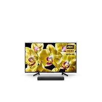 Sony XBR-43X800G 43-Inch 4K Ultra HD LED TV (2019 Model) and Sony S200F 2.1ch Sound Bar with built-in Subwoofer and Bluetooth, (HT200F)