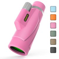 Emarth Hawkeye Monocular 8x42 High Power Bak4 FMC Compact Telescope for Hunting Boating Wildlife Pink